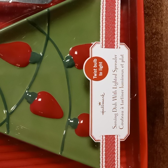 Hallmark Vintage Serving Dish w Lighted Spreader NIB - Picture 2 of 4
